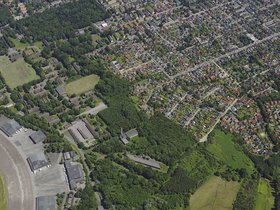 Schrägluftbild des Fliegerhorstes. Foto: Stadt Oldenburg