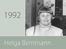 Preisträgerin Helga Bemmann. Foto: Ilse Rosemeyer.
