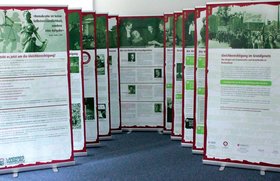 Ausstellungstafeln. Foto: Gleichstellungsbüro Landkreis Harburg