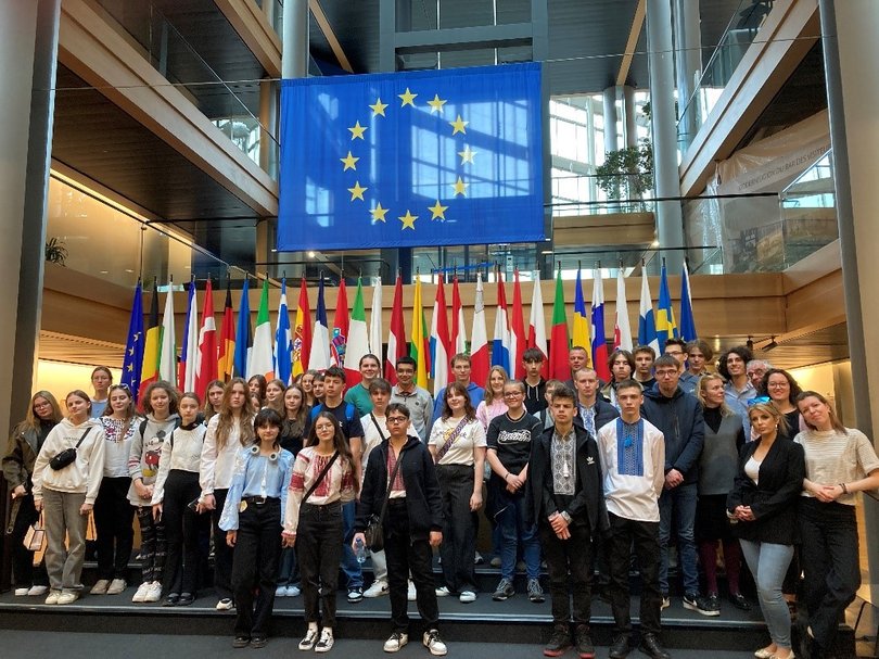 Europa und Du! Gruppenfoto in Straßburg. Foto: Stadt Oldenburg