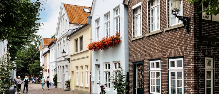 Bergstraße in der Oldenburger Fußgängerzone mit Blickrichtung Theaterwall. Foto: Mittwollen und Gradetchliev