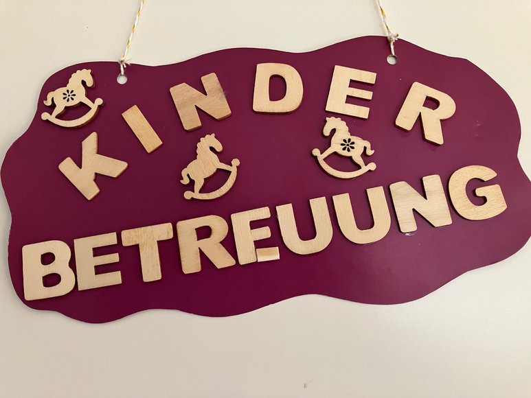 Kinderbetreuung Schild. Foto: Stadt Oldenburg