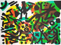  A. R. Penck, Berlin Suite, Aquatinta, 1990. Foto: VG Bild-Kunst, Bonn 2021