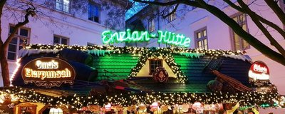 Die Enzian-Hütte auf dem Lamberti-Markt 2018. Foto: Stadt Oldenburg
