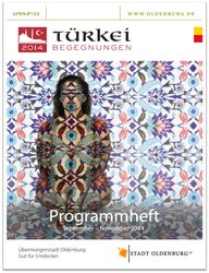 Cover des zweiten Programmheftes. Quelle: Stadt Oldenburg/Titelbild: Selma Alaçam