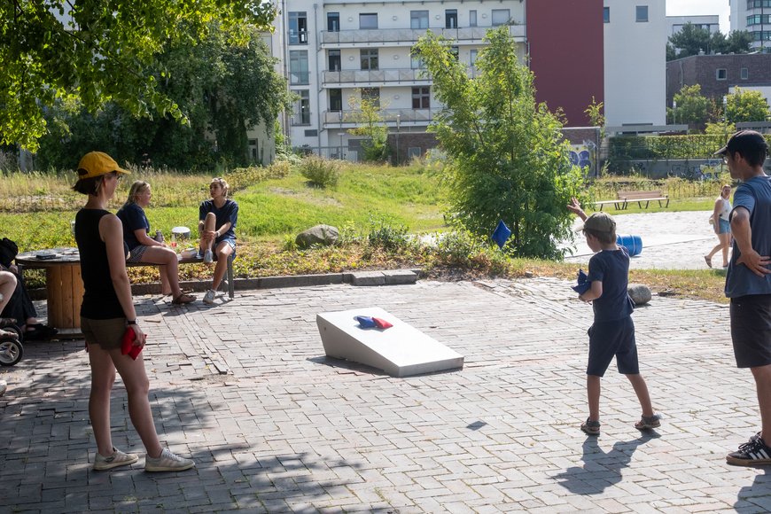 Kinder beim Spielen. Foto: Sascha Stüber