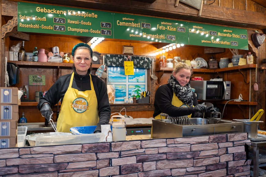 Käse-Spezialitäten auf dem Lamberti-Markt 2025. Foto: Sascha Stüber