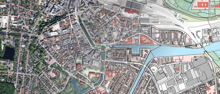 Überlagerung ALKIS Luftbild. Foto: Stadt Oldenburg