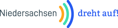 Logo Niedersachsen dreht auf. Copyright: Land Niedersachsen