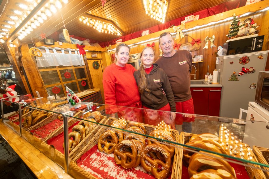 Dannemann's Brezel-Stand auf dem Lamberti-Markt 2025. Foto: Sascha Stüber
