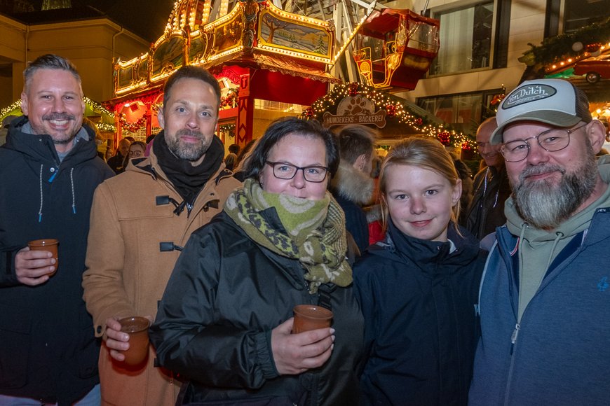 Eine Besuchergruppe auf dem Lamberti-Markt 2025. Foto: Sascha Stüber