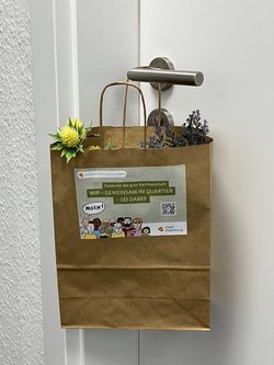 Papiertüte „Tag der Nachbarschaft“. Foto: Stadt Oldenburg