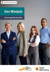 Titelseite der Minijobbroschüre. Grafik: Stadt Oldenburg/ChatGPT