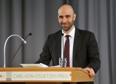 Preisträger Ahmad Mansour. Foto: Peter Kreier.
