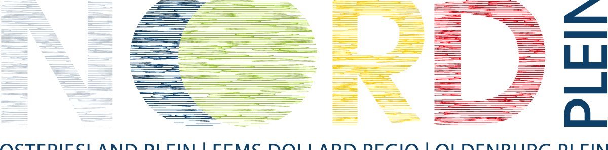 Logo des No(o)rd Plein, des gemeinsamen Messeauftritts auf den Promotiedagen in Groningen von Stadt Oldenburg, IHK für Ostfriesland und Papenburg und Ems Dollart Region (EDR). Logo: EDR
