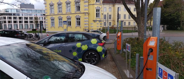 Carsharingstation Schlossplatz. Foto: Stadt Oldenburg