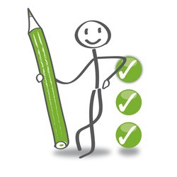 Figur mit Stift und Haken. Foto: Trueffelpix/Fotolia.com