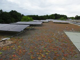 Solaranlage auf dem Dach eines städtischen Gebäudes. Foto: Stadt Oldenburg
