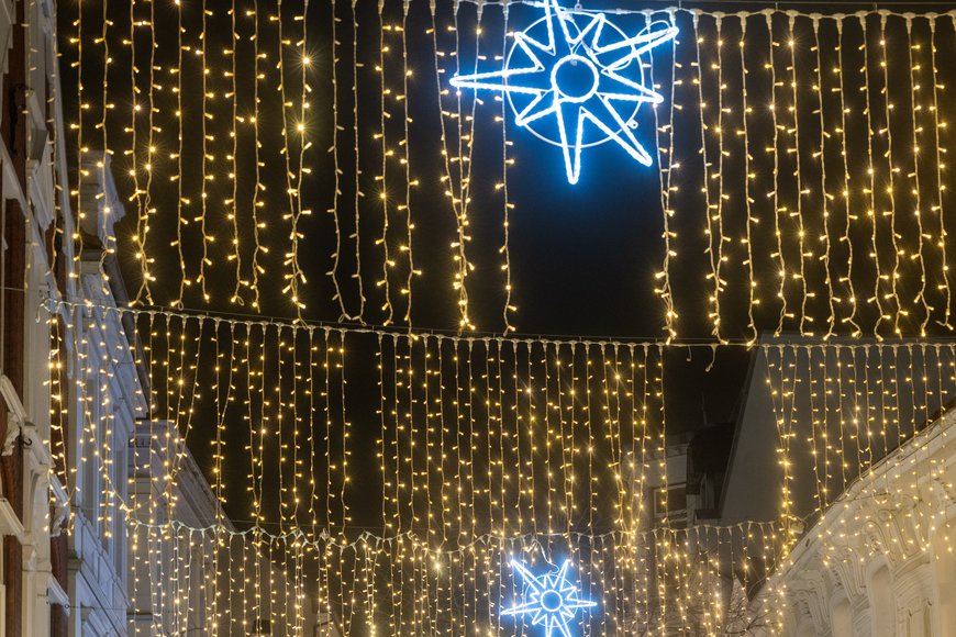 Die Weihnachtsbeleuchtung in der Innenstadt. Foto: Stadt Oldenburg