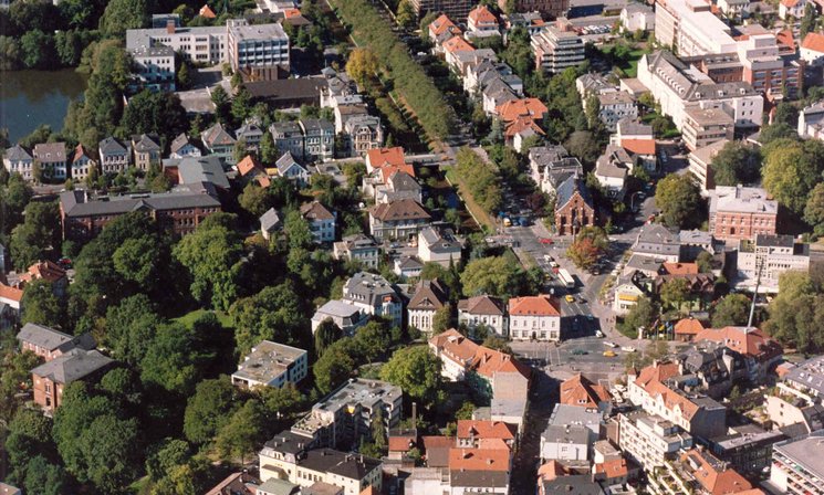 Luftbild von Oldenburg in Richtung Ofener Straße. Foto: Stadt Oldenburg