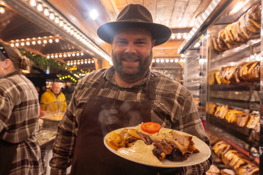Spießbraten auf dem Lamberti-Markt 2025. Foto: Sascha Stüber