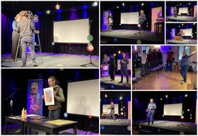 Die Kulturschaffenden bei ihren Performances. Fotos: Stadt Oldenburg.