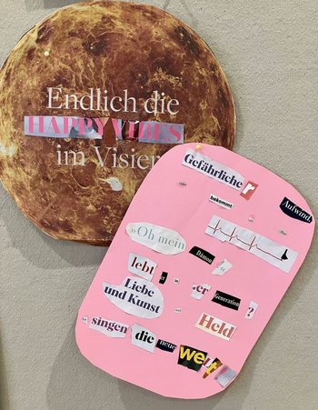 Die Textcollage wurde von Teilnehmerinnen der Schreibwerkstatt erstellt. Foto: Literaturhaus Oldenburg