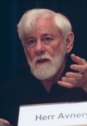 Preisträger Uri Avnery. Foto: Peter Kreier.