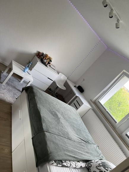 Schlafzimmer in der Jugendwohnung. Foto: Stadt Oldenburg 