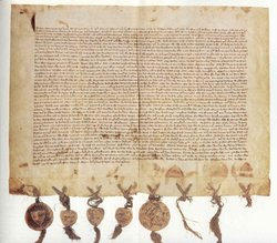 Die Oldenburg Stadtrechturkunde vom 6. Januar 1345. Quelle: Stadtmuseum
