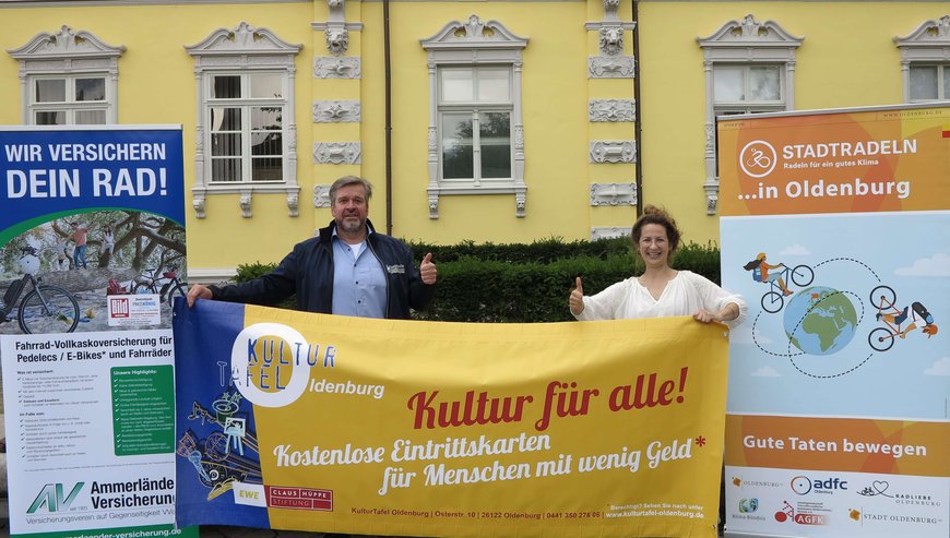 uen sich über viele Kilometer für das Erreichen des Etappenziels. Foto: Stadt Oldenburg