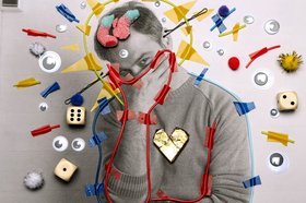 Mohsen Jelodar. Collage und Portrait: Mohsen Jelodar