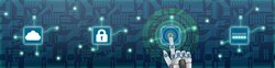 Digitalisierungssymbole: eine Roboterhand wählt ein Symbol an. Foto: Fotohansel/Fotolia.com