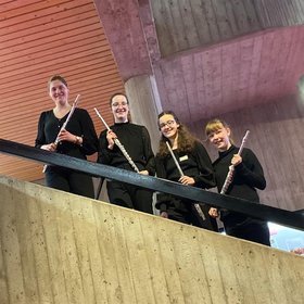 Querflötenquartett beim landeswettbewerb. Foto: Stadt Oldenburg