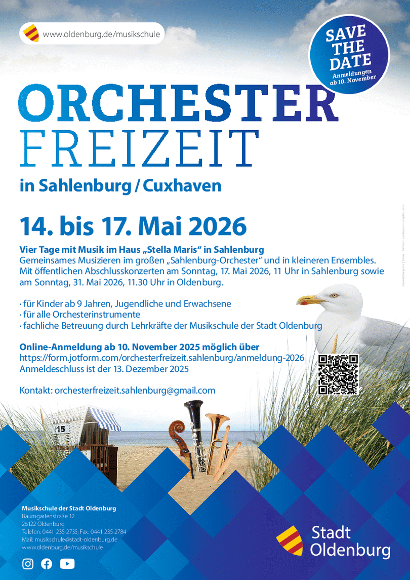 Plakat Sahlenburg. Foto: Stadt Oldenburg