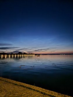Abendlicher Blick auf die Ostsee. Foto: Meret Voß