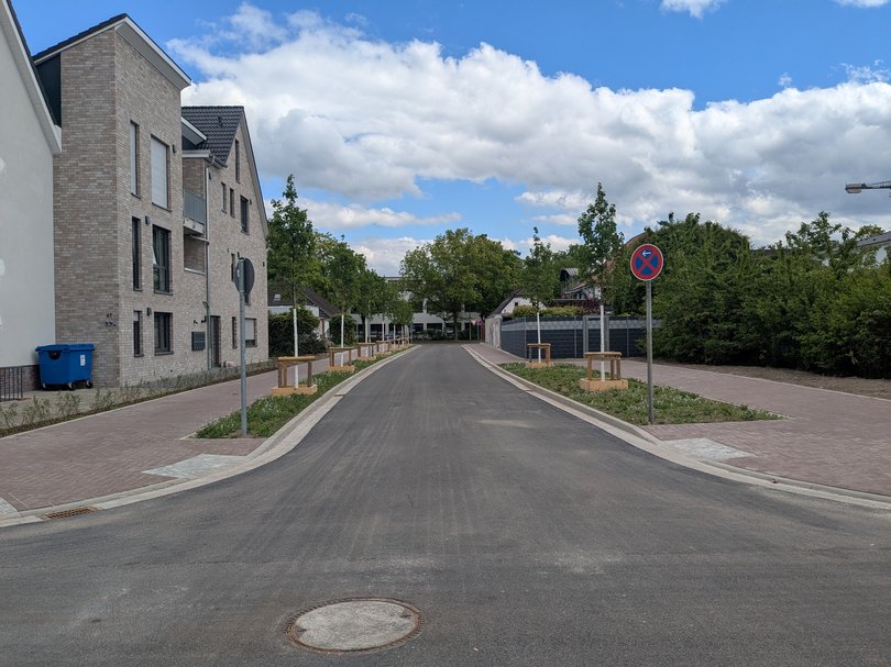 Verbindungsstraße zugunsten des Klinikums: Der erste Bauabschnitt zwischen der Münnichstraße und der Straße An den Voßbergen. Foto: Stadt Oldenburg